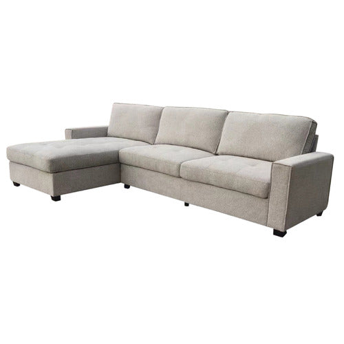 SOUTHERN STYLERS SAMI 3 SEATER UPHOLSTERED SOFA WITH LEFT CHAISE