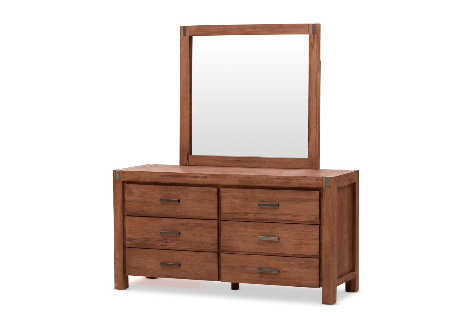 SILVERWOOD DRESSER WITH MIRROR PEWTER
