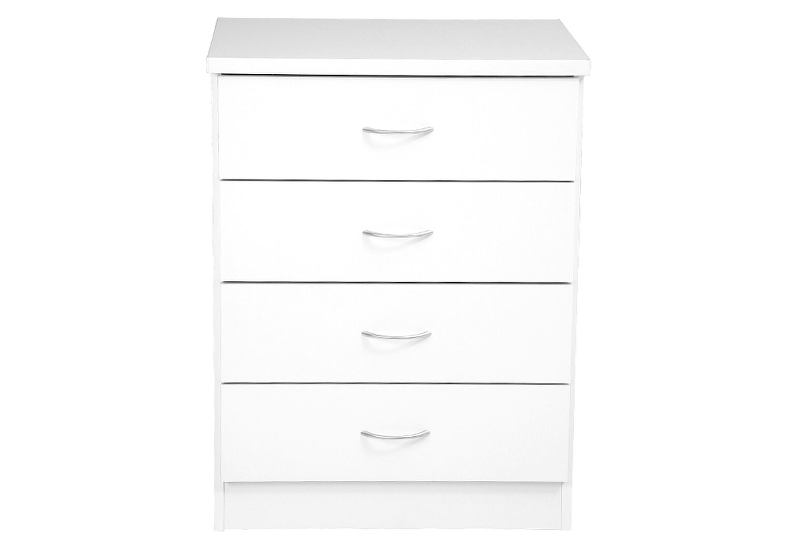 SPACESAVER 4 DRAWER NARROW TALL CHEST WHITE