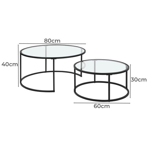ESTUDIO FURNITURE 4 PIECE COCO NESTING COFFEE & SIDE TABLE SET