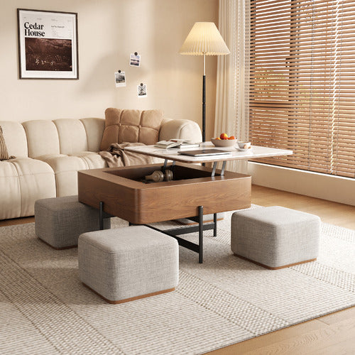 SHIRLEY LANE FURNITURE 4 SEATER MERRITT COFFEE TABLE & CHAIR SET