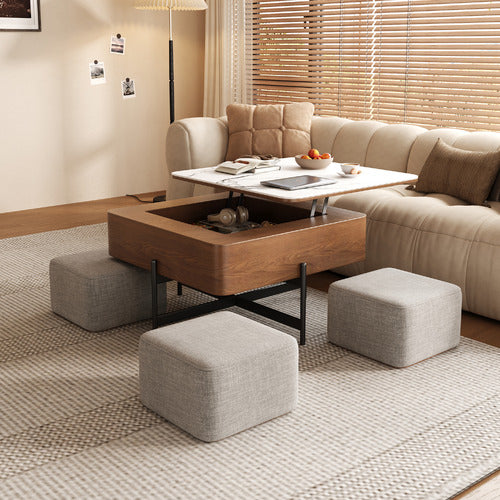 SHIRLEY LANE FURNITURE 4 SEATER MERRITT COFFEE TABLE & CHAIR SET