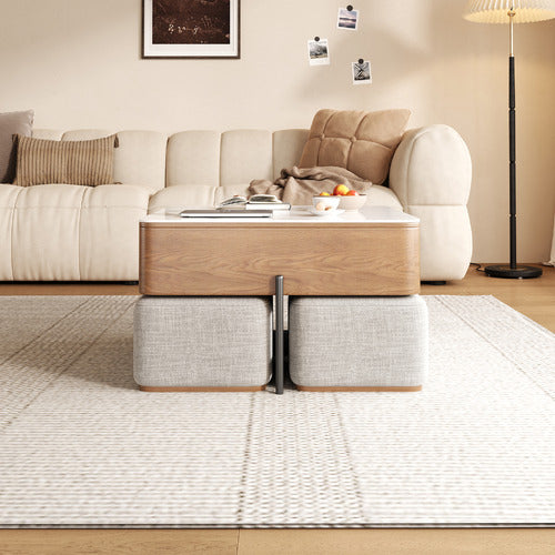SHIRLEY LANE FURNITURE 4 SEATER MERRITT COFFEE TABLE & CHAIR SET