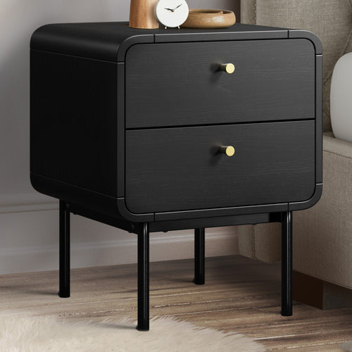 LIVING FUSION ASHBOURNE 2 DRAWER BEDSIDE TABLE