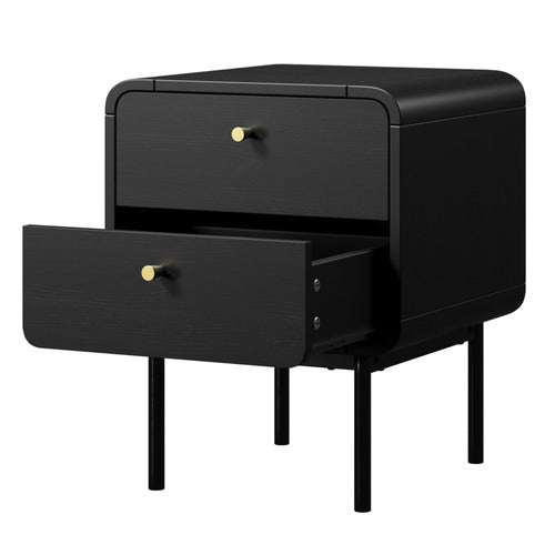 LIVING FUSION ASHBOURNE 2 DRAWER BEDSIDE TABLE