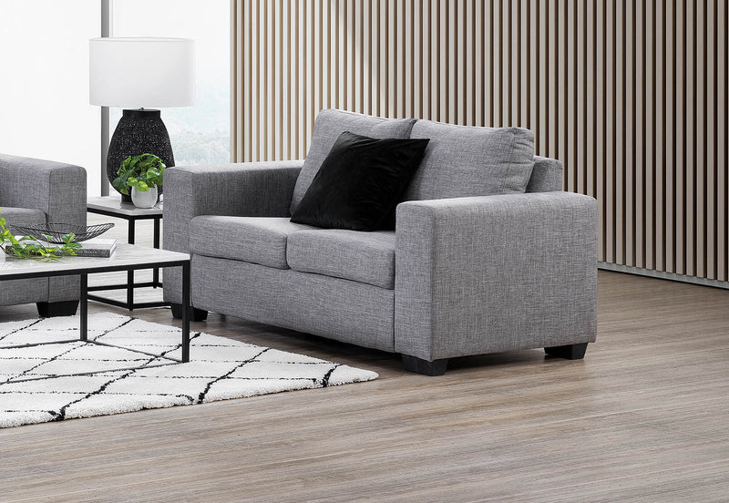 BONZA Fabric 2 Seater Sofa GREYStyleContemporary