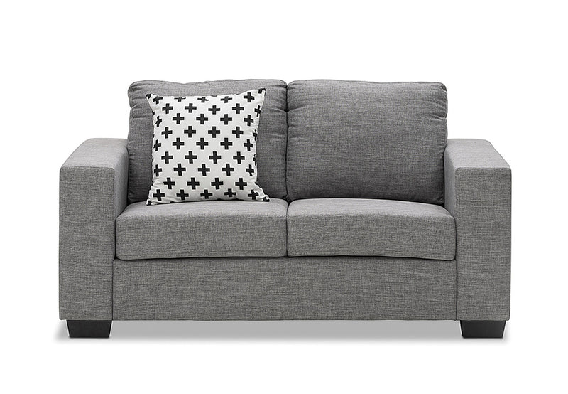 BONZA Fabric 2 Seater Sofa GREYStyleContemporary