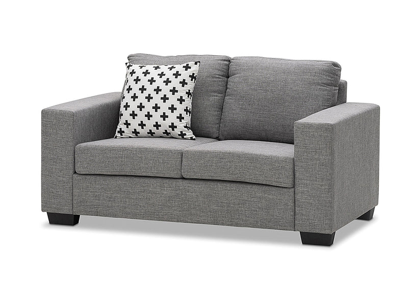 BONZA Fabric 2 Seater Sofa GREYStyleContemporary