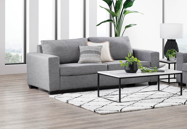 BONZA FABRIC 3 SEATER SOFA GREY
