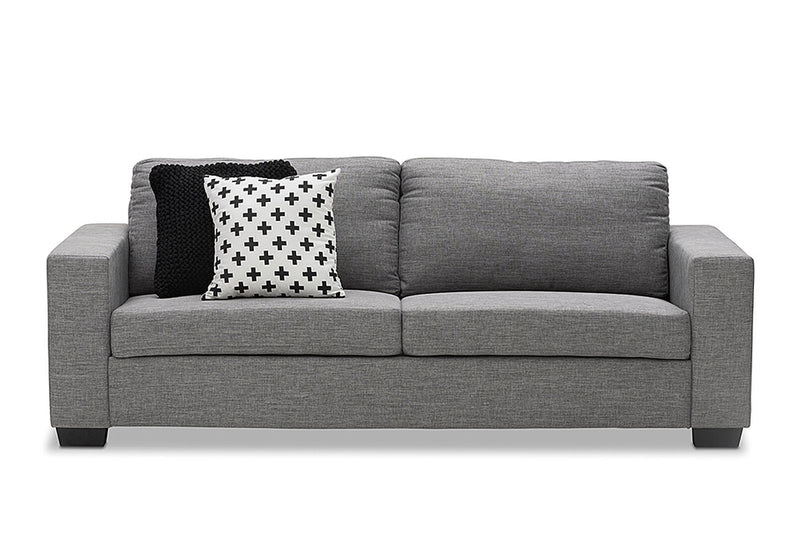 BONZA FABRIC 3 SEATER SOFA GREY