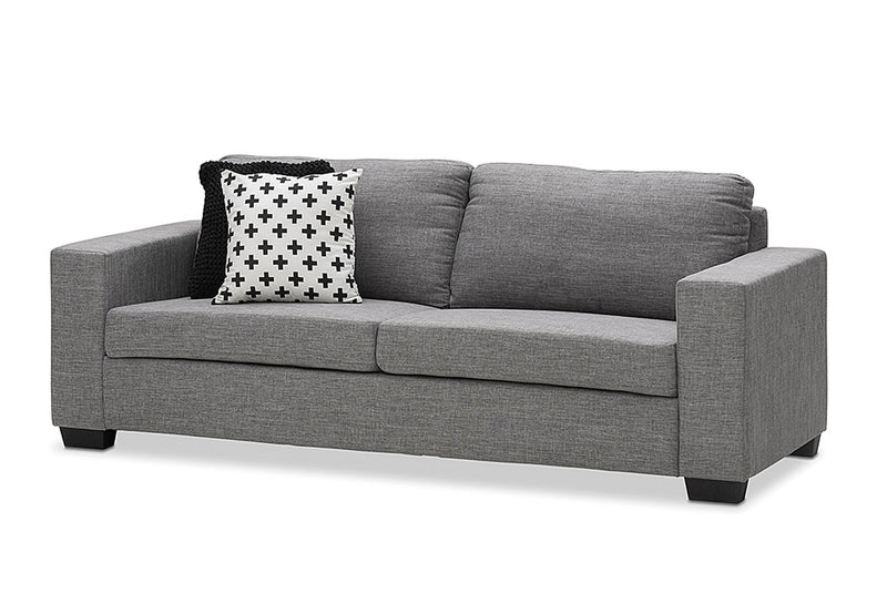 BONZA FABRIC 3 SEATER SOFA GREY
