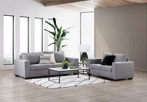 BONZA FABRIC SOFA PAIR GERY