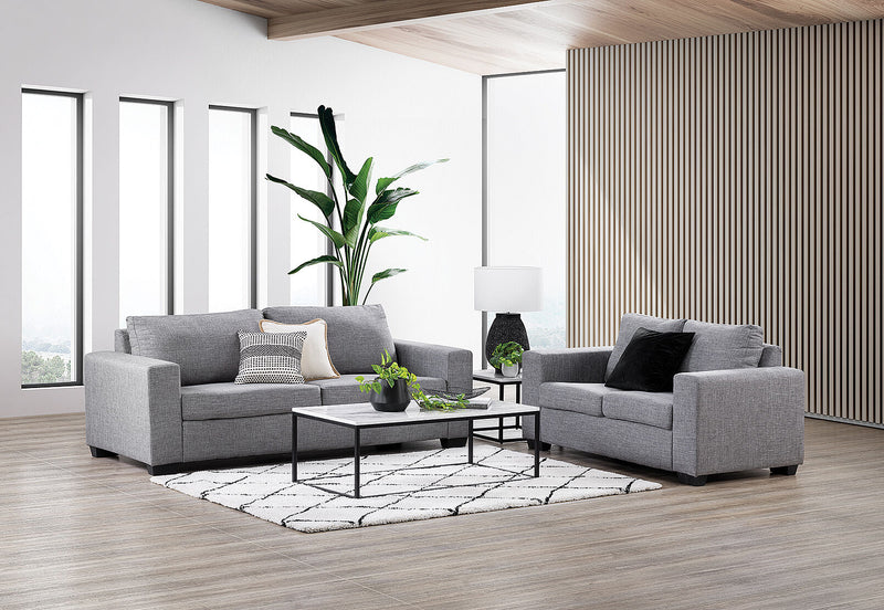 BONZA FABRIC SOFA PAIR GERY