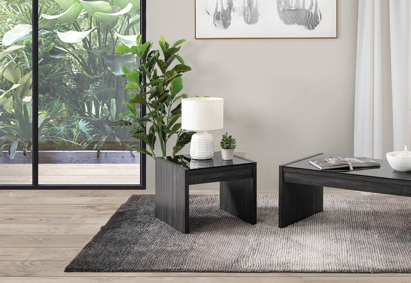 SUMMIT LAMP TABLE BLACK/CHARCOAL