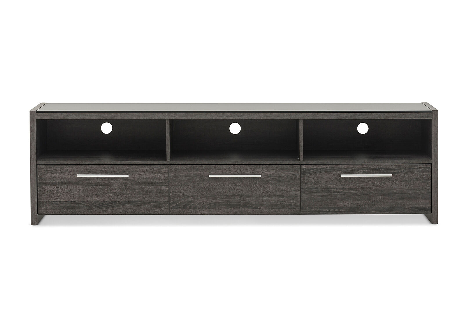 SUMMIT LARGE ENTERTAINMENT UNIT BLACK/CHARCOAL