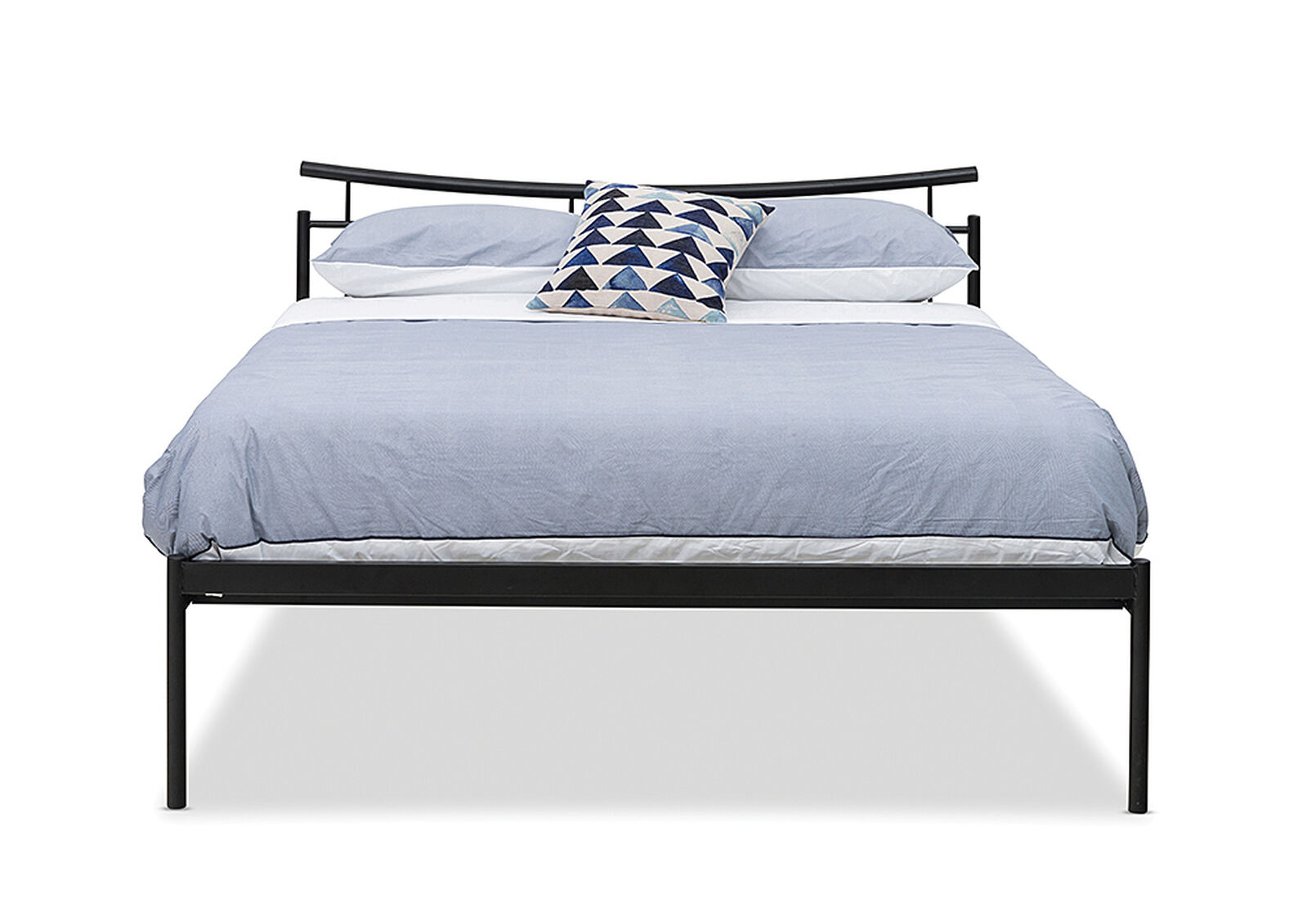 ATLANTA DOUBLE BED MATT BLACK