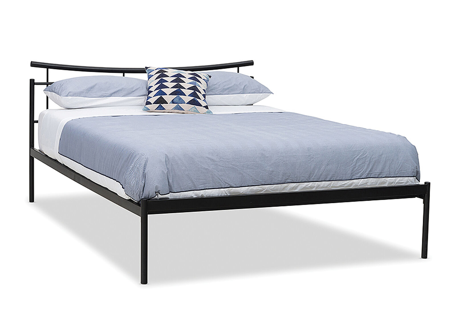 ATLANTA DOUBLE BED MATT BLACK