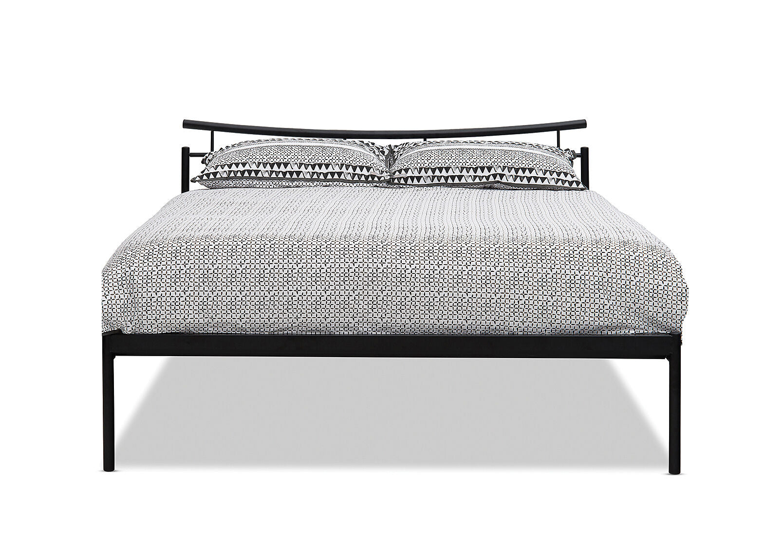 ATLANTA QUEEN BED MATT BLACK