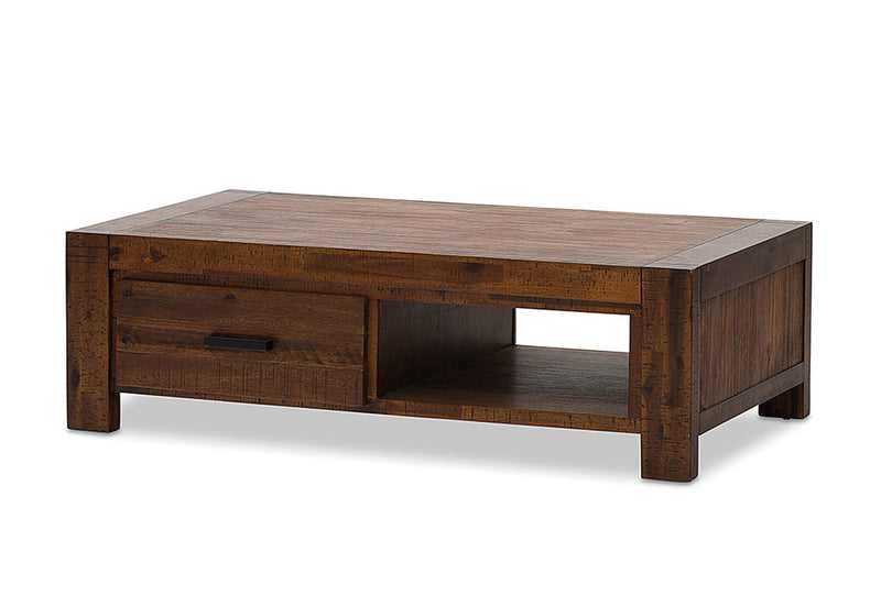 BISBEE COFFEE TABLE 	ANTIQUE BROWN