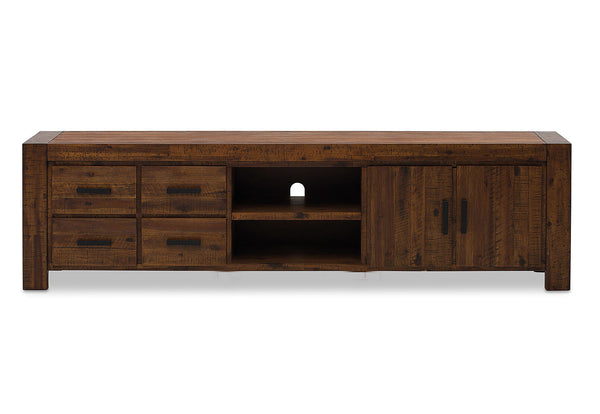BISBEE ENTERTAINMENT UNIT ANTIQUE BROWN