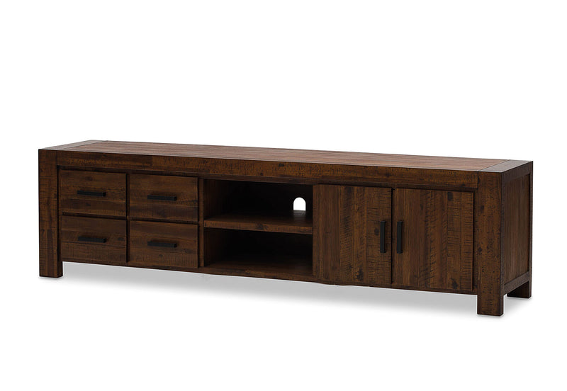BISBEE ENTERTAINMENT UNIT ANTIQUE BROWN