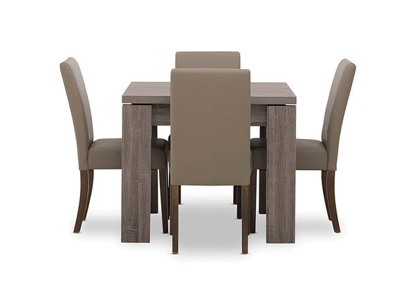 MAJESTY / TRIUMPH 5 PIECE DINING SUITE LATTE