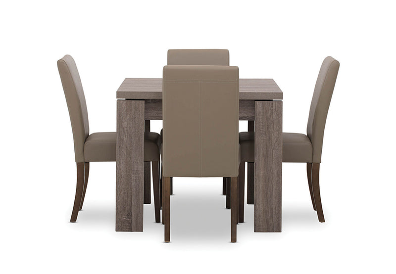 MAJESTY / TRIUMPH 5 PIECE DINING SUITE LATTE
