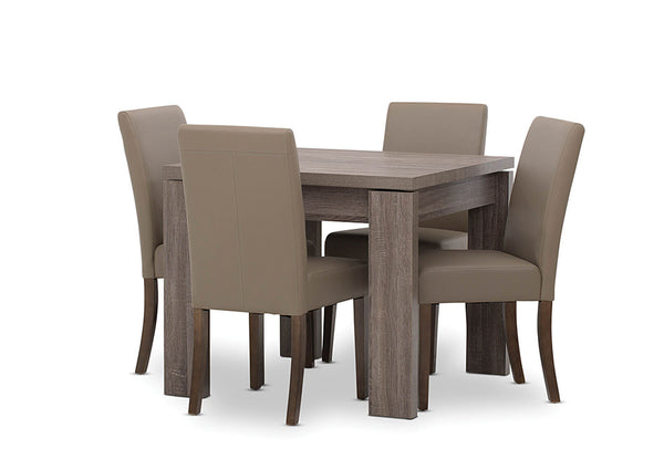 MAJESTY / TRIUMPH 5 PIECE DINING SUITE LATTE