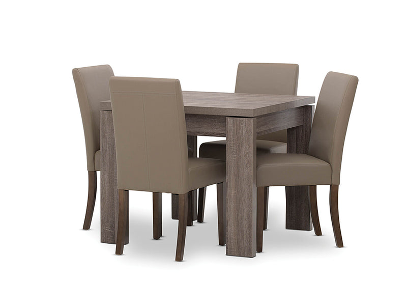 MAJESTY / TRIUMPH 5 PIECE DINING SUITE LATTE