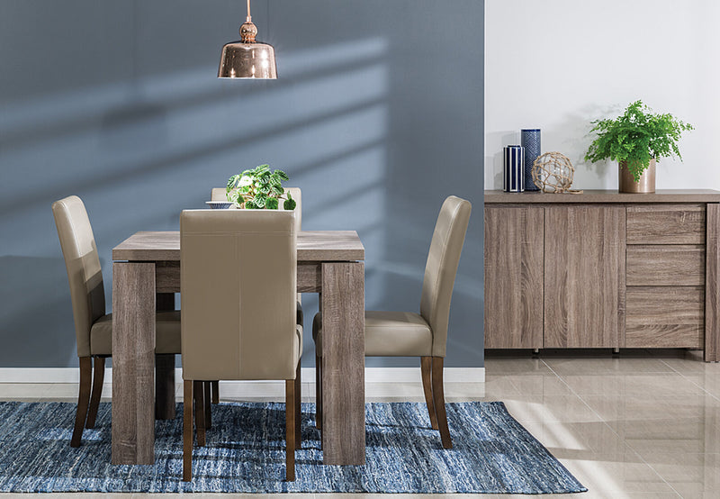 MAJESTY / TRIUMPH 5 PIECE DINING SUITE LATTE