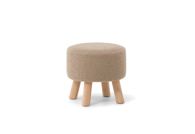 YOSHI FABRIC STOOL BOBBLE TAUPE