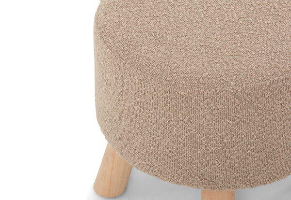 YOSHI FABRIC STOOL BOBBLE TAUPE