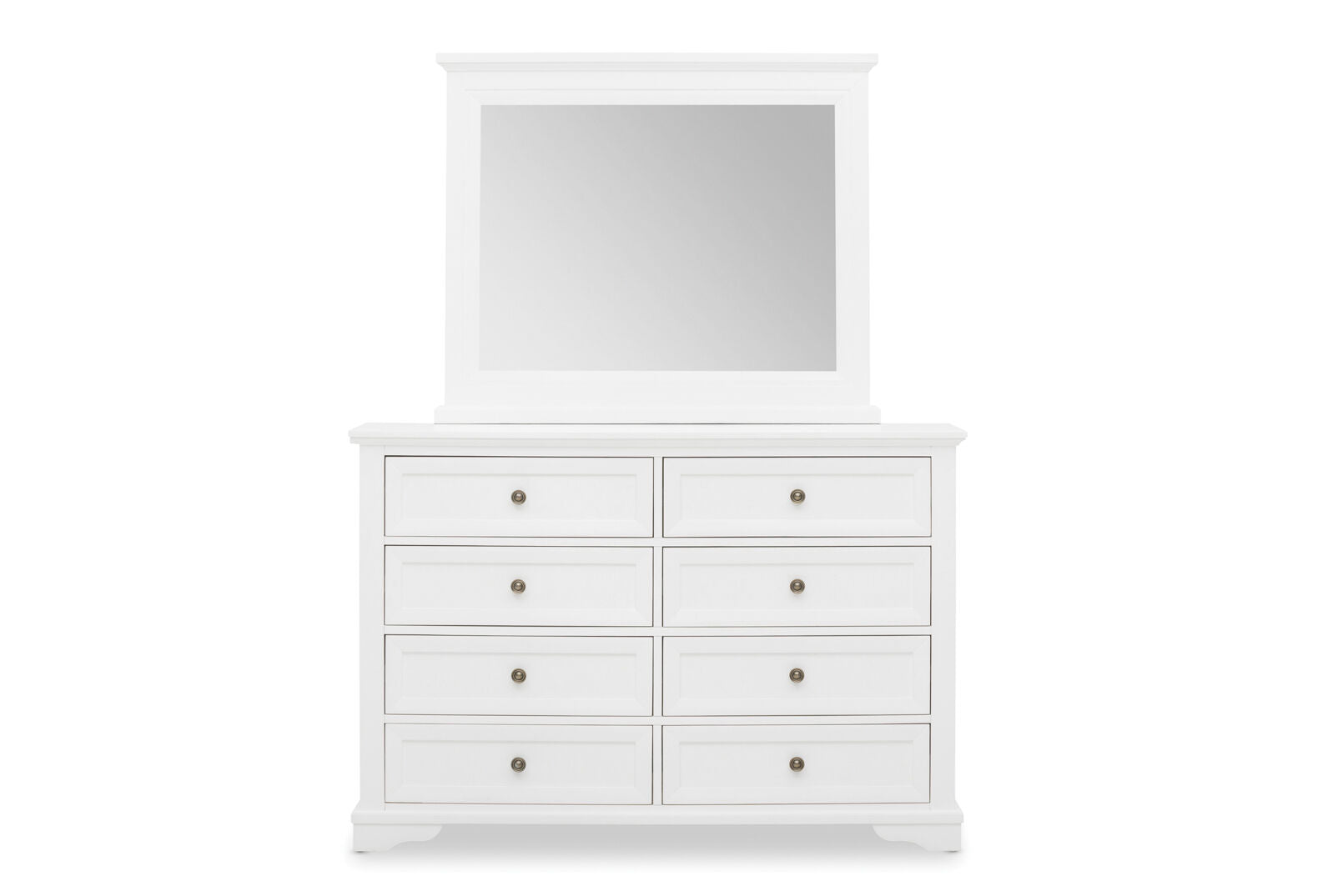 CHANELLE DRESSER WITH MIRROR WHITE