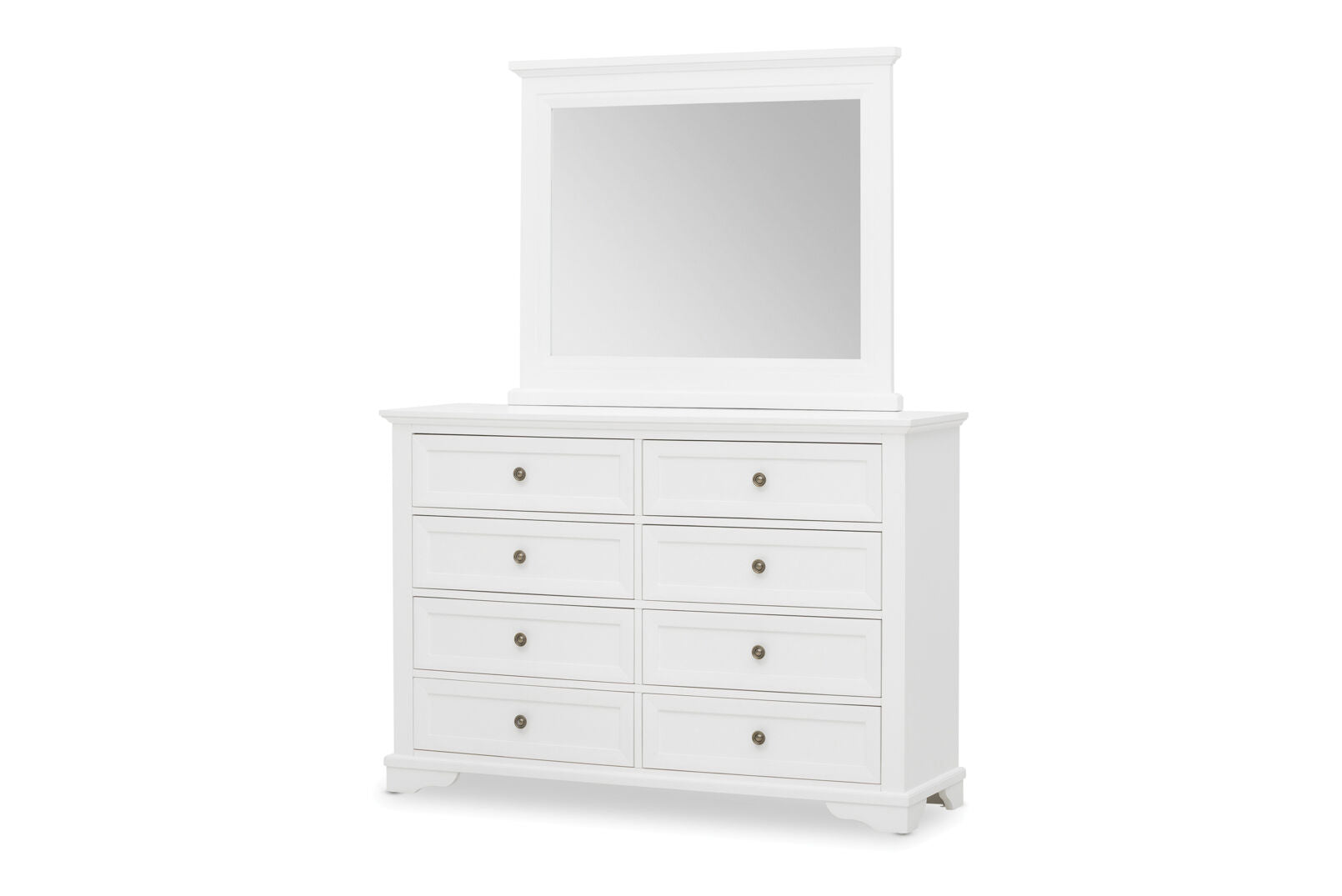 CHANELLE DRESSER WITH MIRROR WHITE
