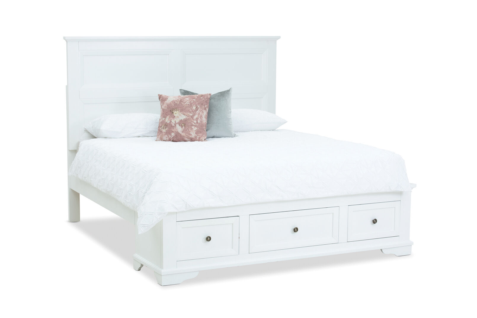 CHANELLE KING BED WHITE