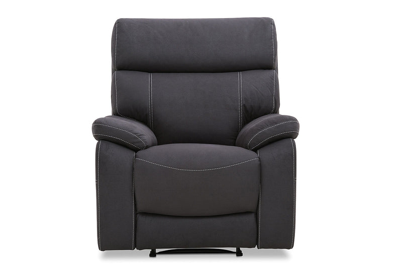 ALFRED FABRIC RECLINER CHARCOAL
