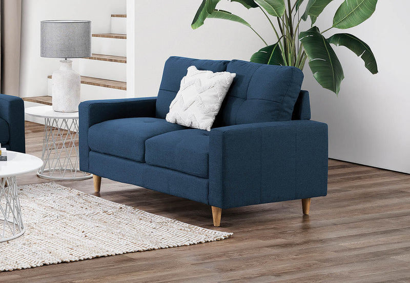 KELLER Fabric 2 Seater NAVY BLUEStyleScandi