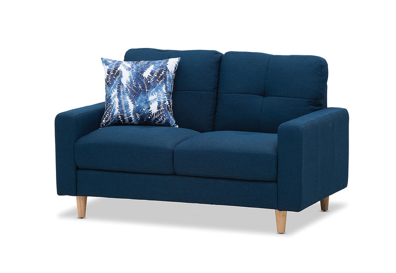 KELLER Fabric 2 Seater NAVY BLUEStyleScandi