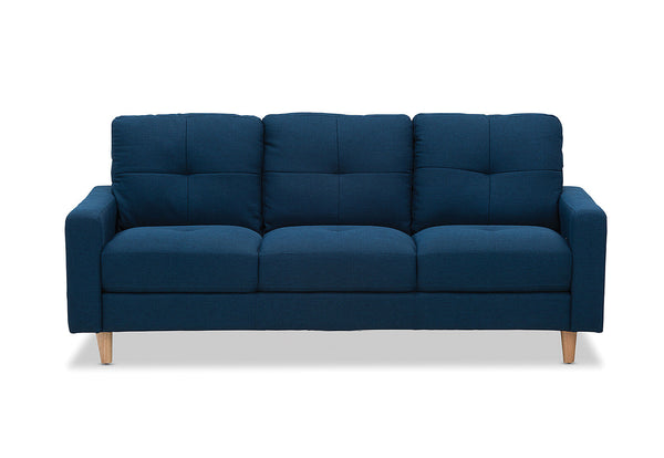 KELLER FABRIC 3 SEATER NAVY BLUE