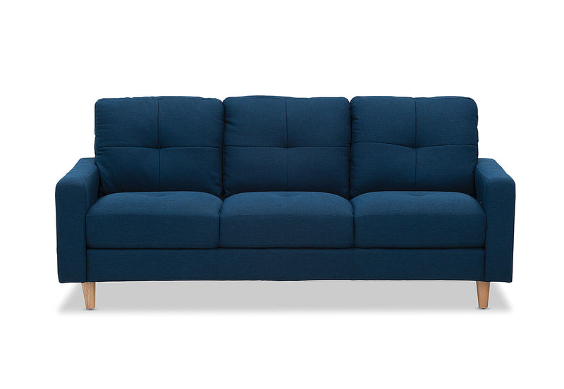 KELLER FABRIC 3 SEATER NAVY BLUE