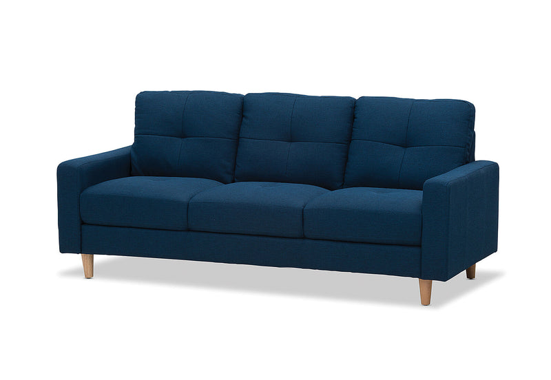 KELLER FABRIC 3 SEATER NAVY BLUE