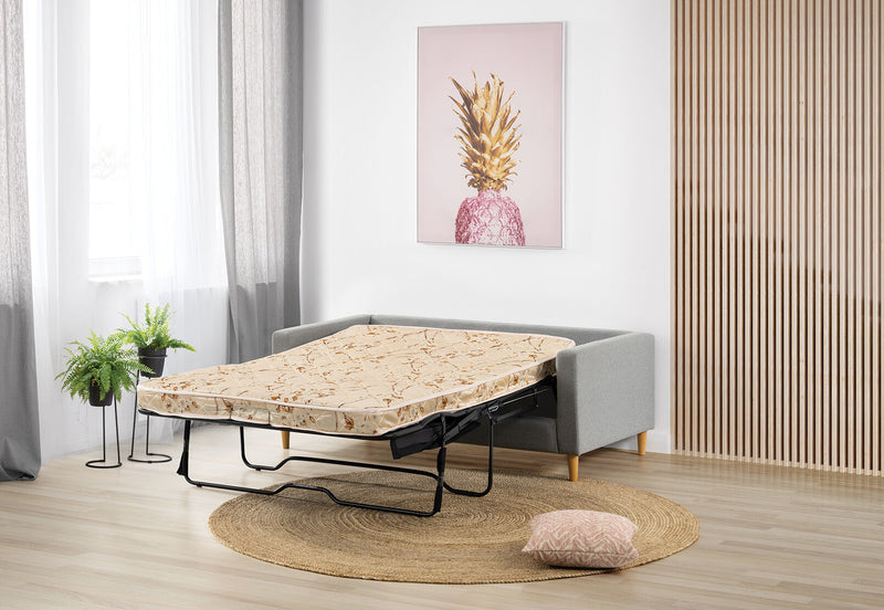 MADELINE FABRIC SOFA BED LIGHT GREY