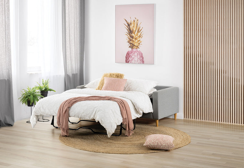 MADELINE FABRIC SOFA BED LIGHT GREY