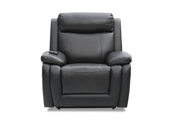 SAN MARCO LEATHER ELECTRIC LIFT CHAIR BLACK