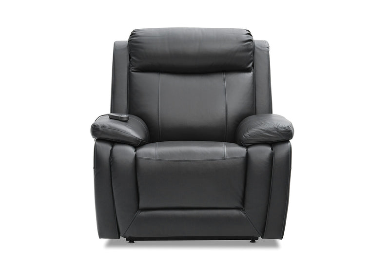 SAN MARCO LEATHER ELECTRIC LIFT CHAIR BLACK