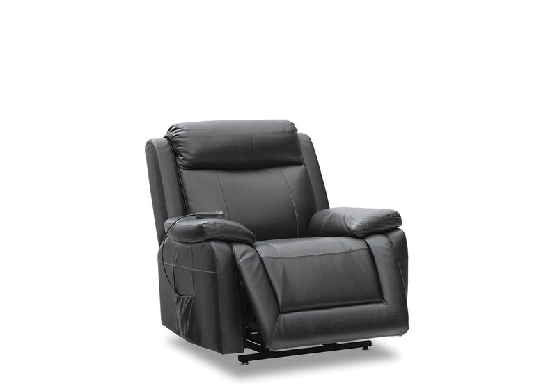 SAN MARCO LEATHER ELECTRIC LIFT CHAIR BLACK