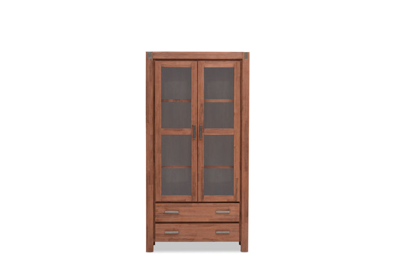 SILVERWOOD DISPLAY CABINET PEWTER