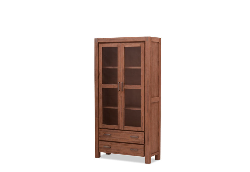 SILVERWOOD DISPLAY CABINET PEWTER