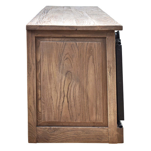 CHARTWELL HOME HOUTTUM RECLAIMED ELM WOOD ENTERTAINMENT UNIT
