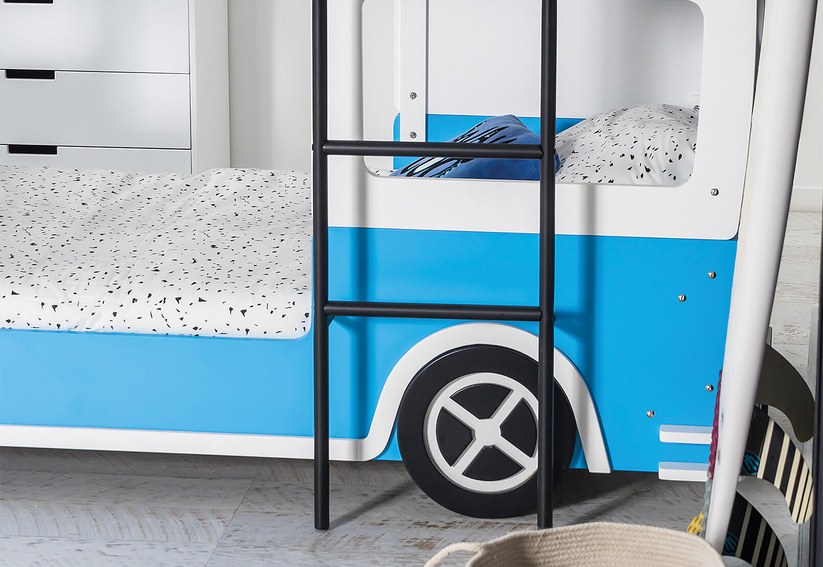 KOMBIE MK2 BUNK BED BLUE/WHITE